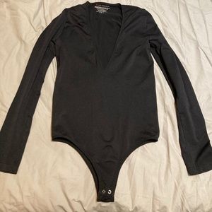 V-neck leotard